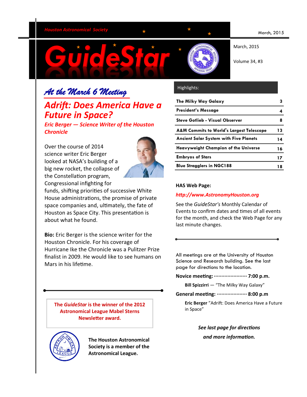 Guidestar March, 2015