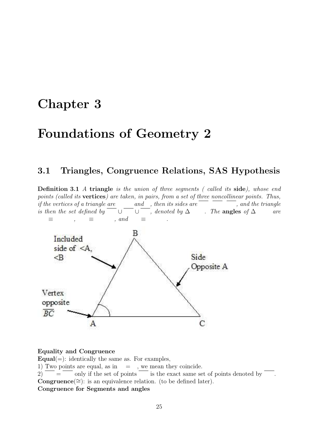 Chapter 3 Foundations of Geometry 2