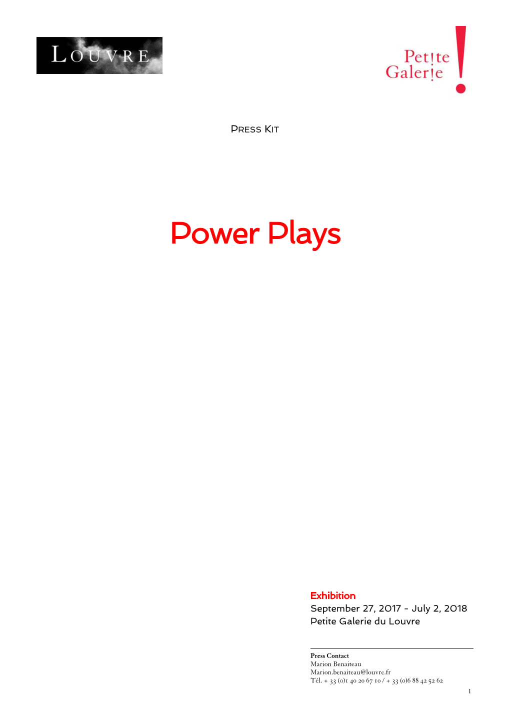 Press Kit Louvre Power Plays