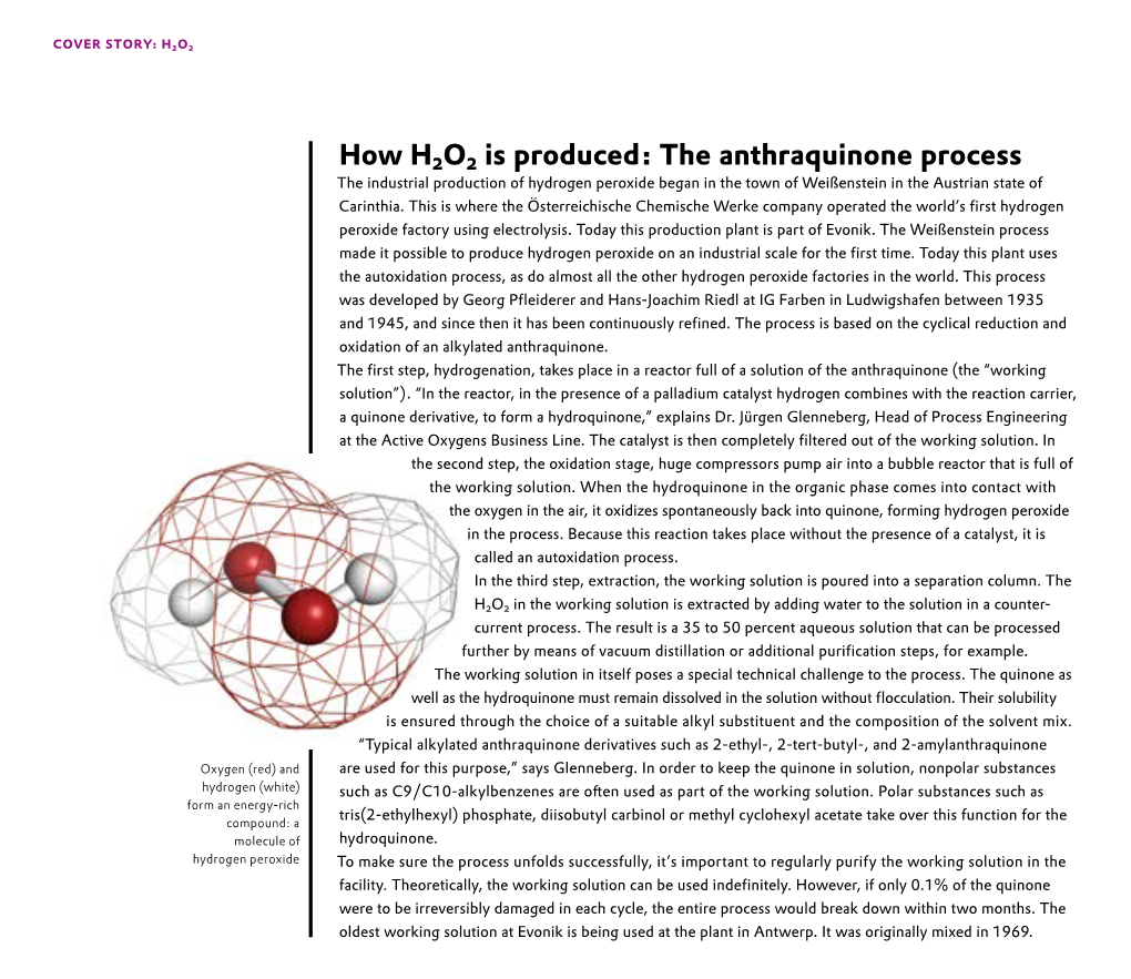 The Anthraquinone Process