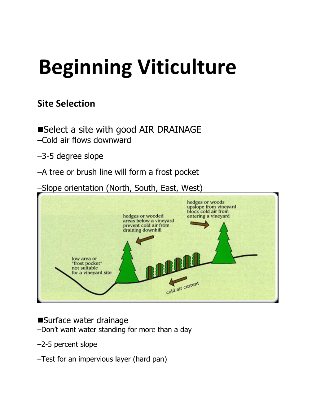 Beginning Viticulture