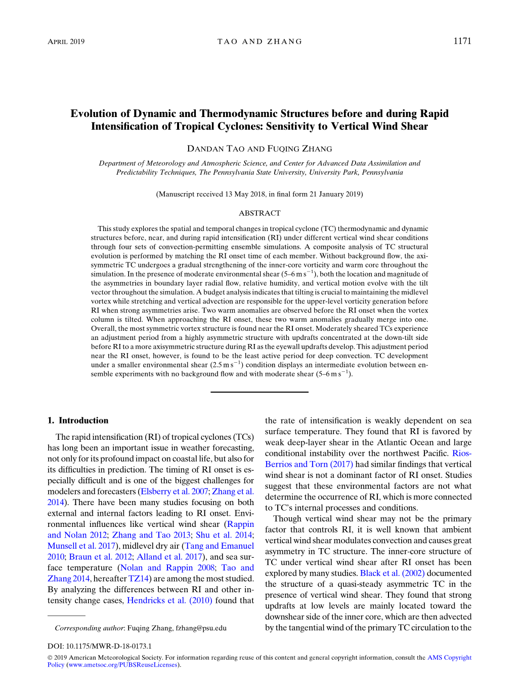 Evolution of Dynamic and Thermodynamic Structures Before and During Rapid Intensiﬁcation of Tropical Cyclones: Sensitivity to Vertical Wind Shear