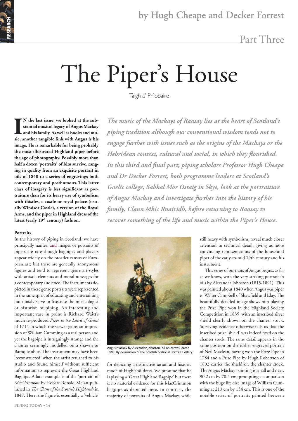 The Piper's House