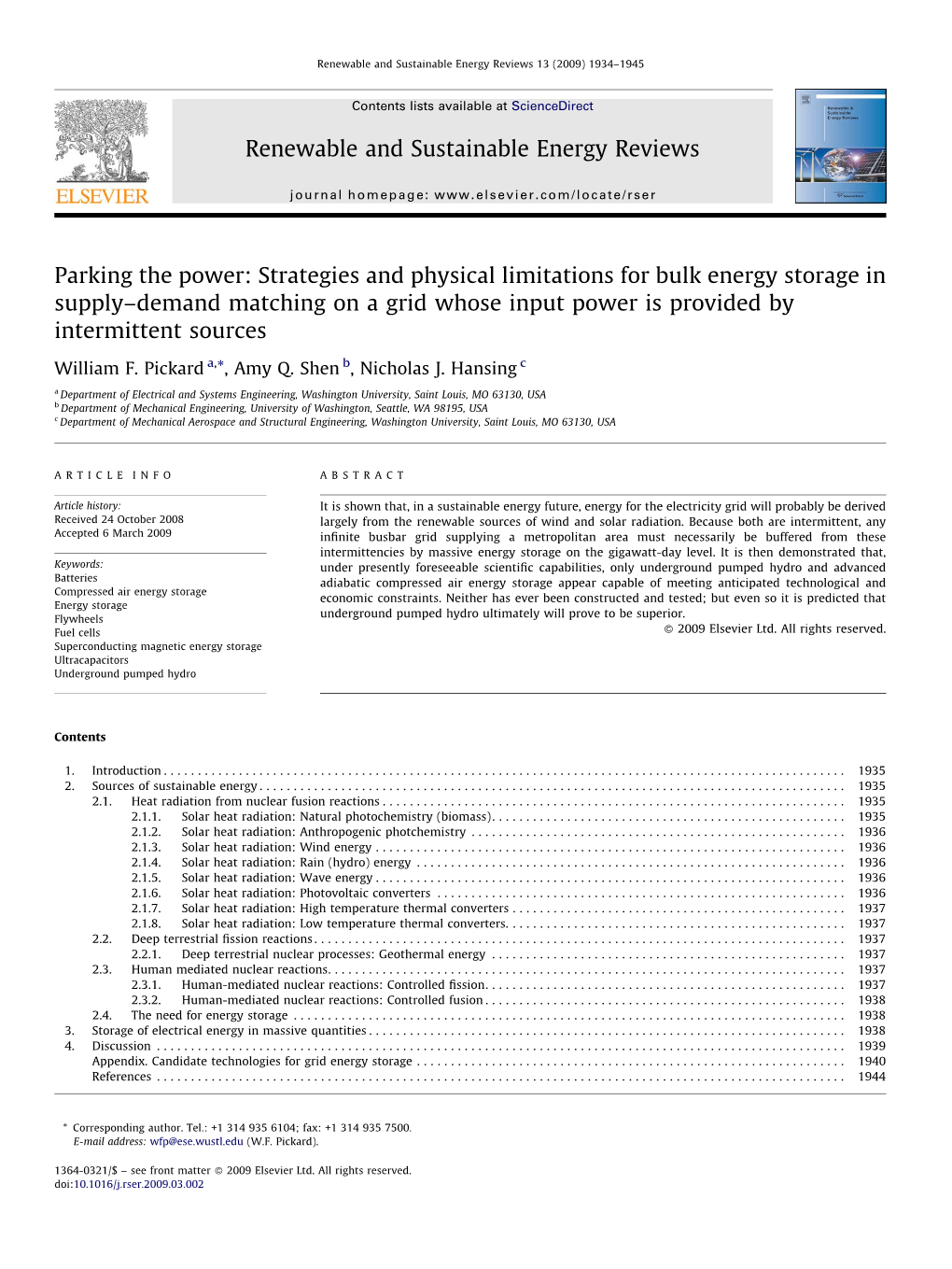 Parking the Power: Strategies and Physical Limitations for Bulk Energy