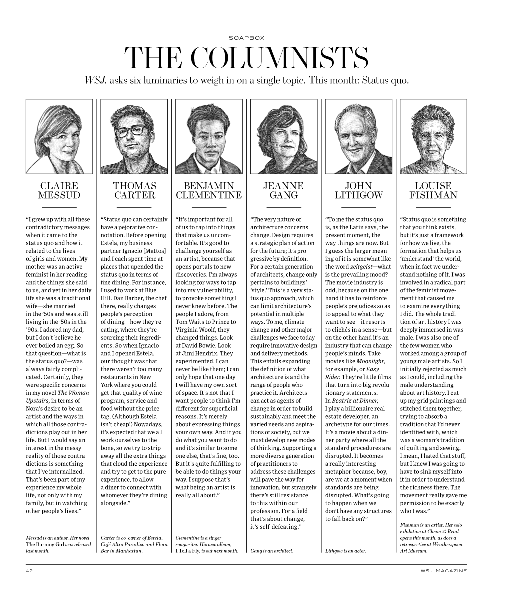 The Columnists Wsj