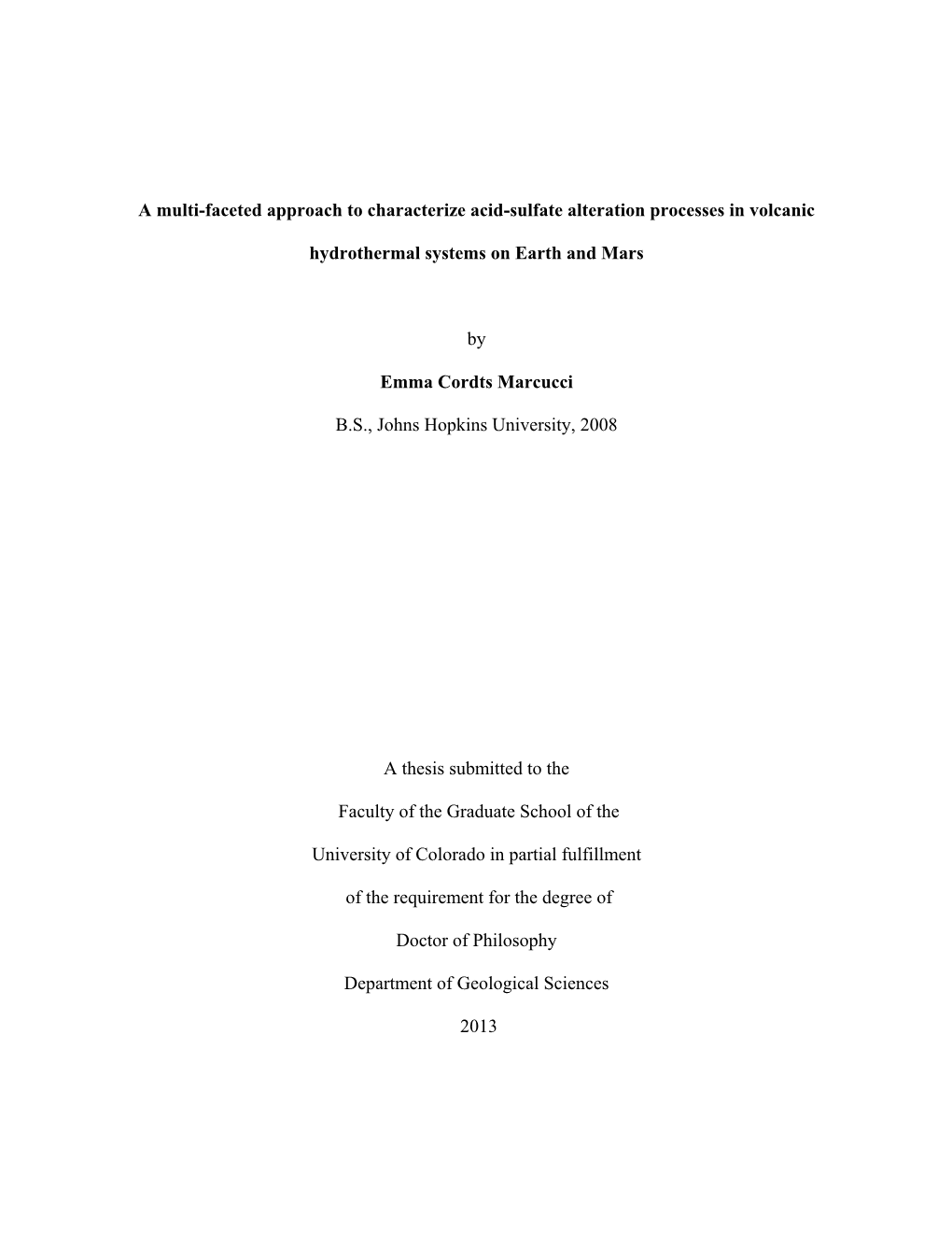 A Multi-Faceted Approach to Characterize Acid-Sulfate Alteration Processes in Volcanic