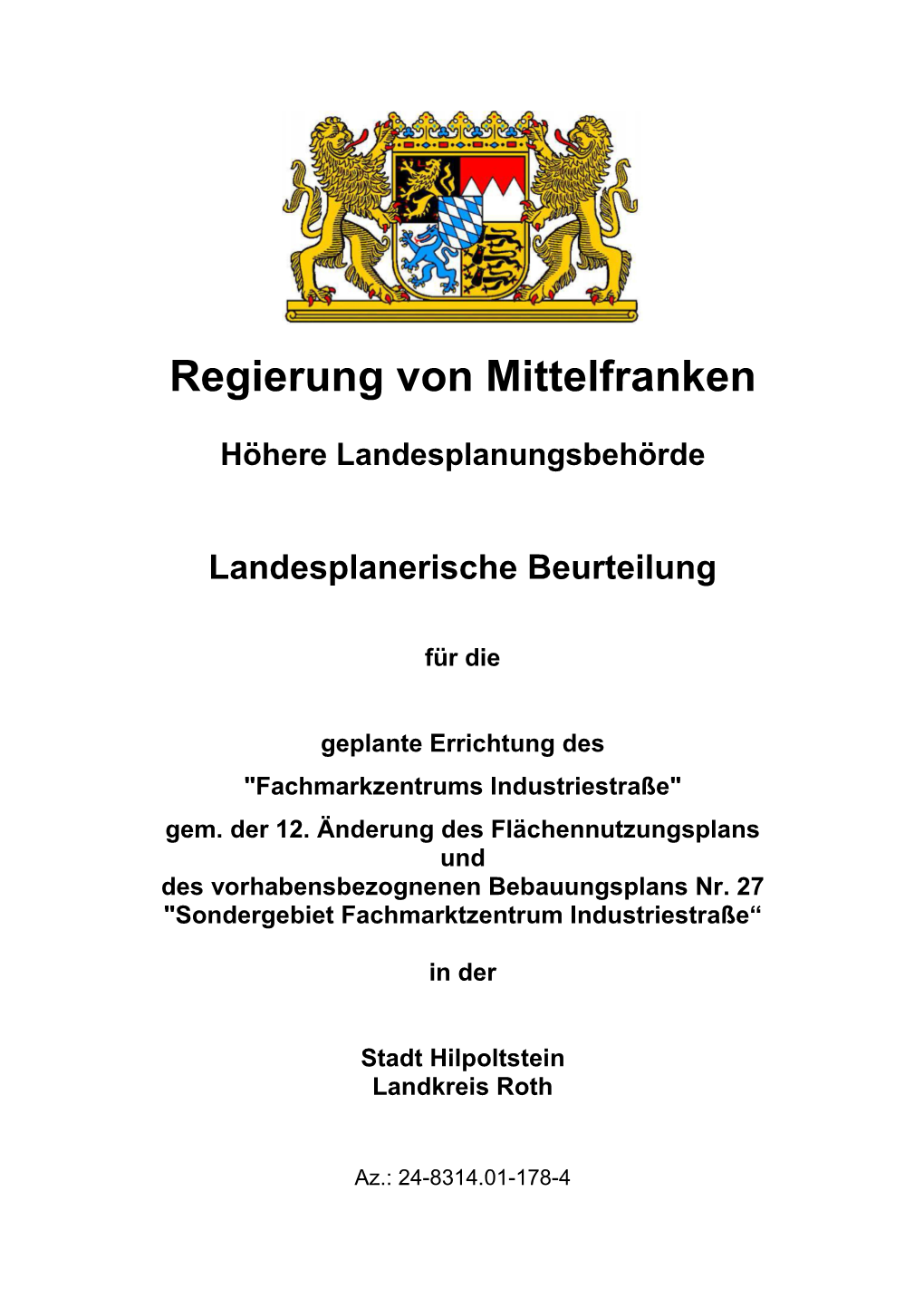 Höhere Landesplanungsbehörde