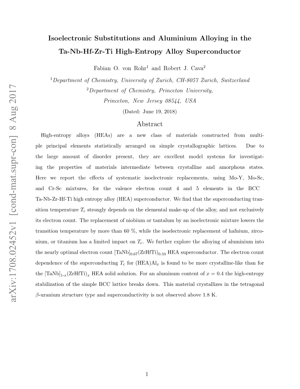 Isoelectronic Substitutions and Aluminium Alloying in the Ta-Nb-Hf-Zr-Ti High-Entropy Alloy Superconductor