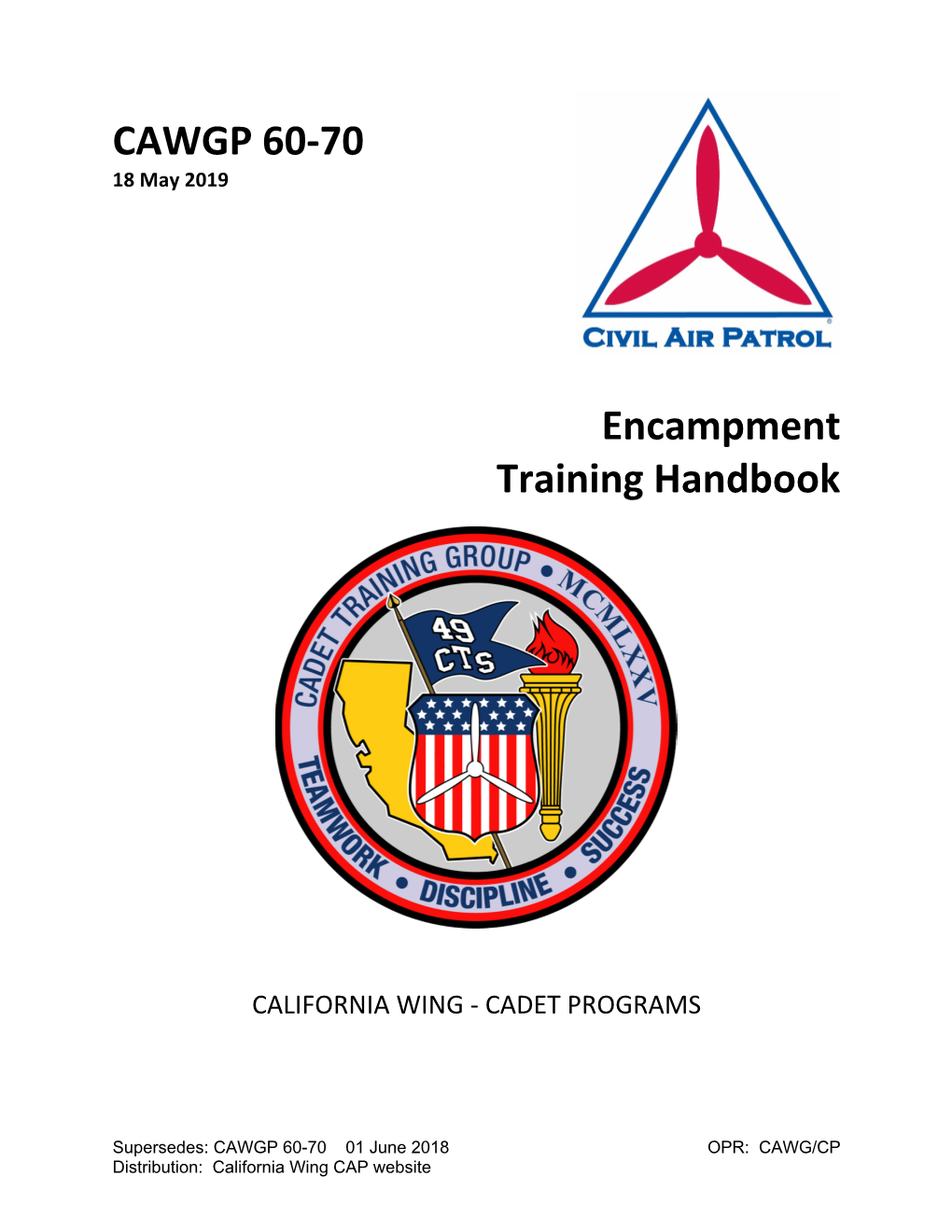 CAWGP 60-70 (CAWG Encampment Training Handbook)