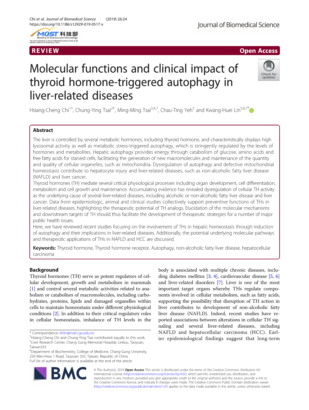 Molecular Functions and Clinical Impact of Thyroid Hormone-Triggered Autophagy in Liver-Related Diseases