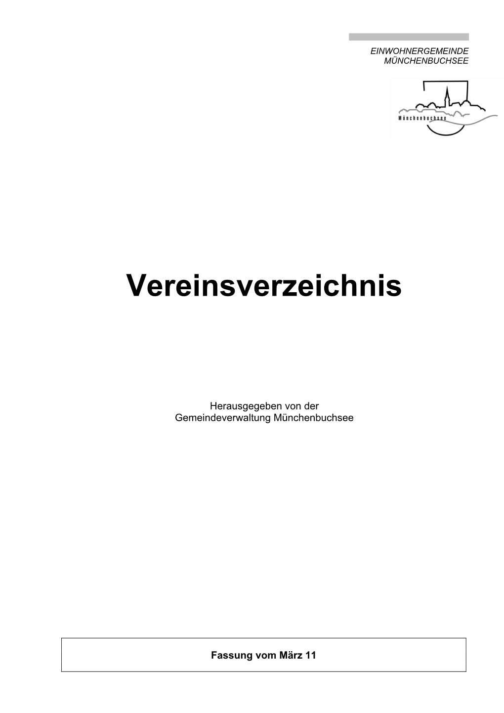 Vereinsverzeichnis