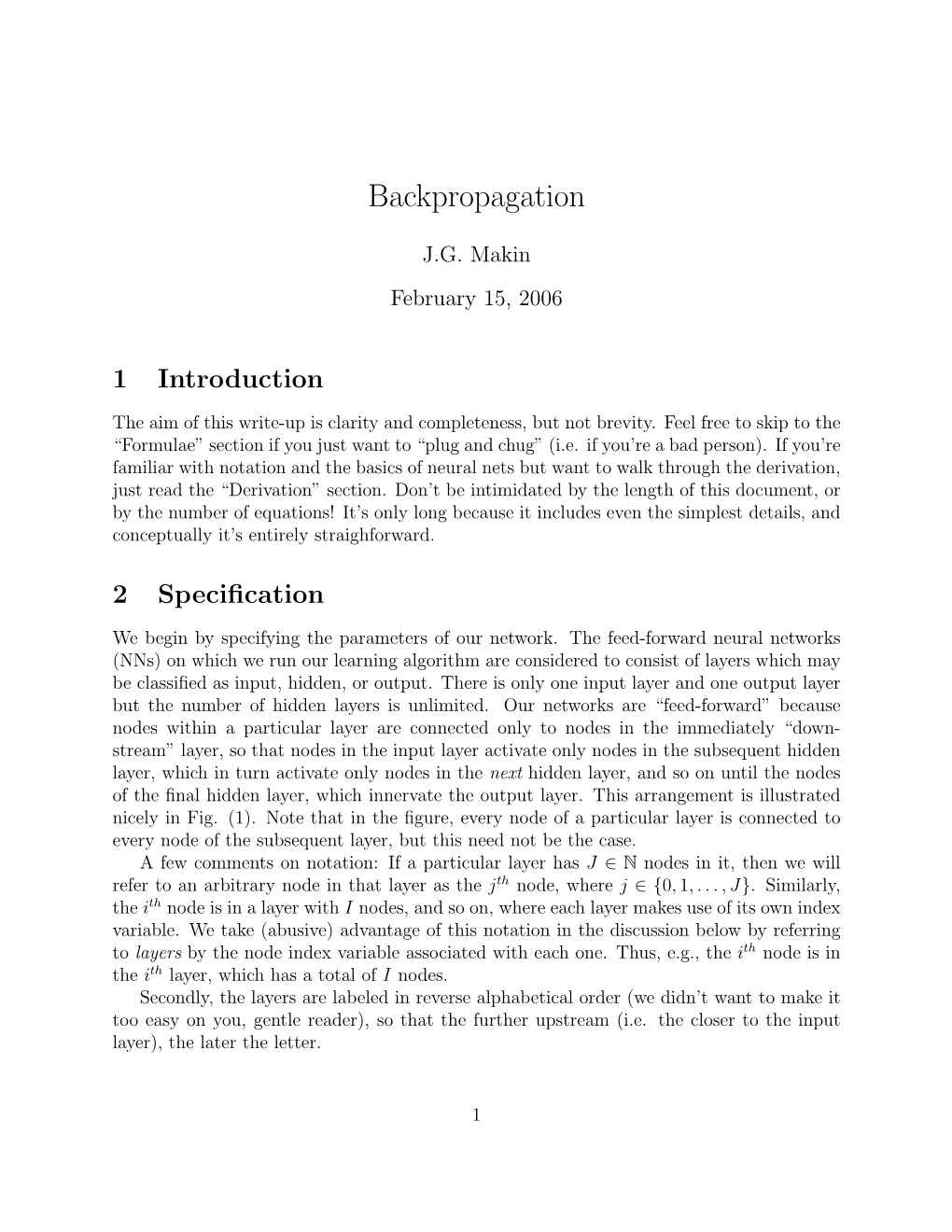 Backpropagation