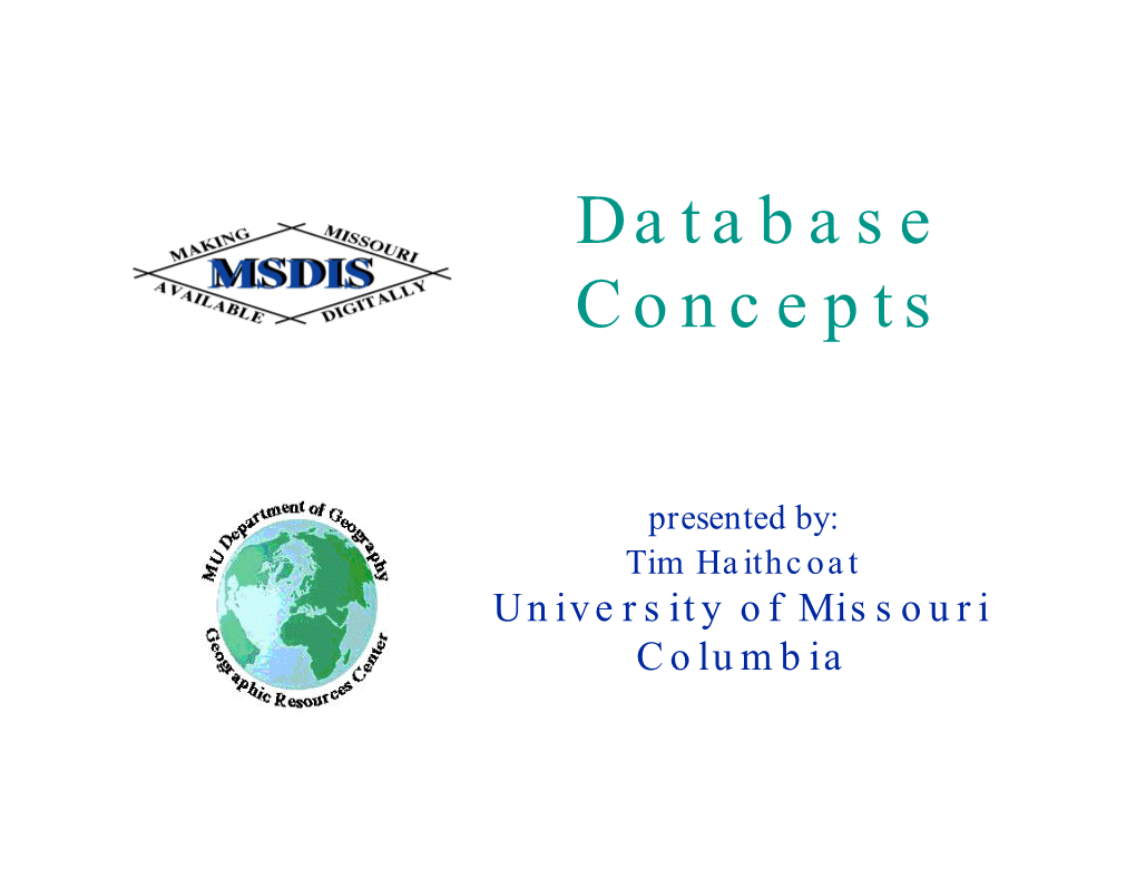 Database Concepts