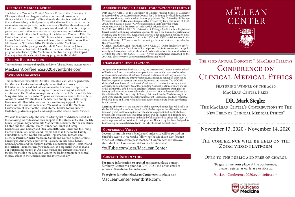 Conference on Clinical Medical Ethics