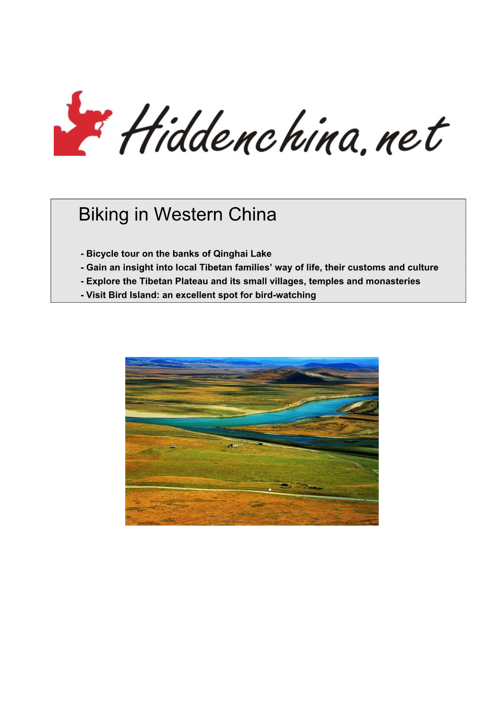 Biking in Western China