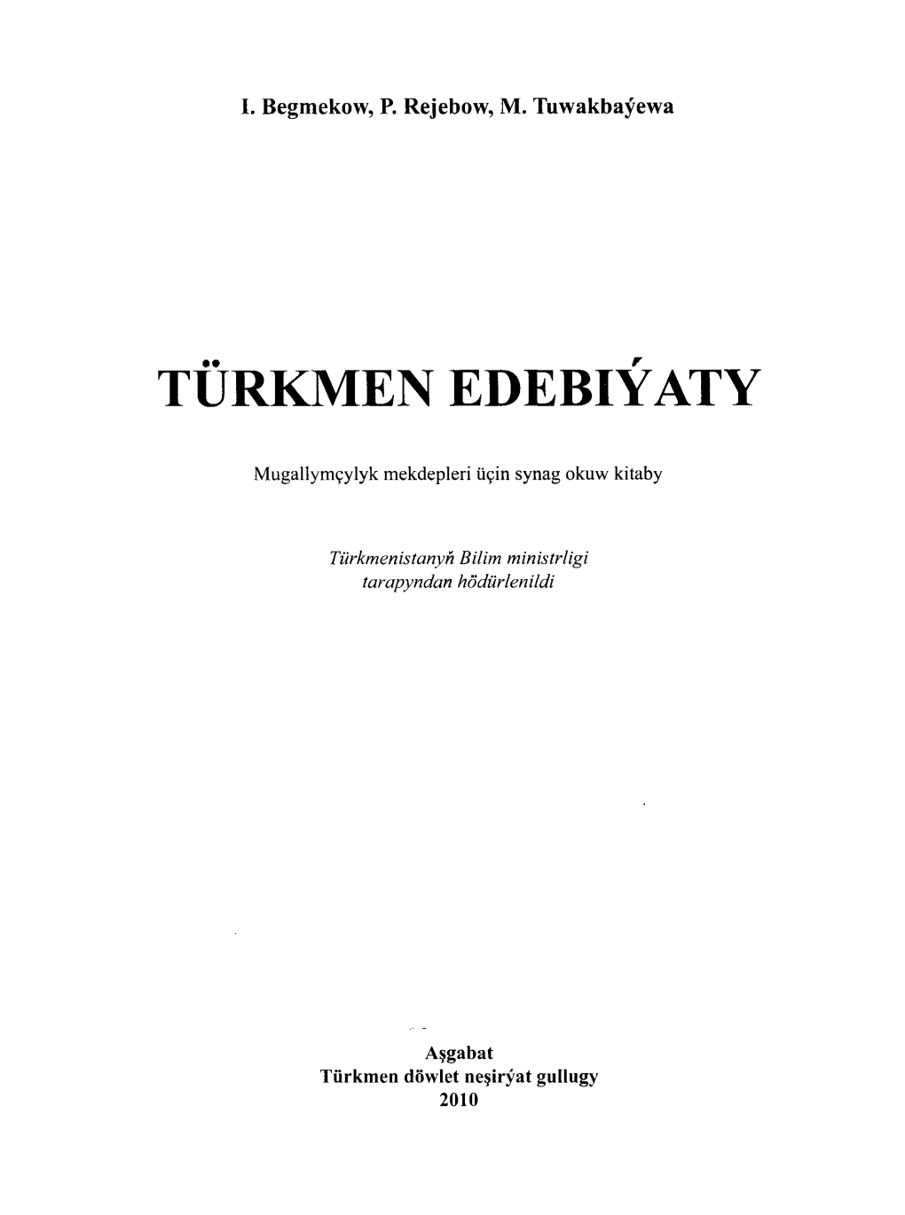 Turkmen Edebiyaty