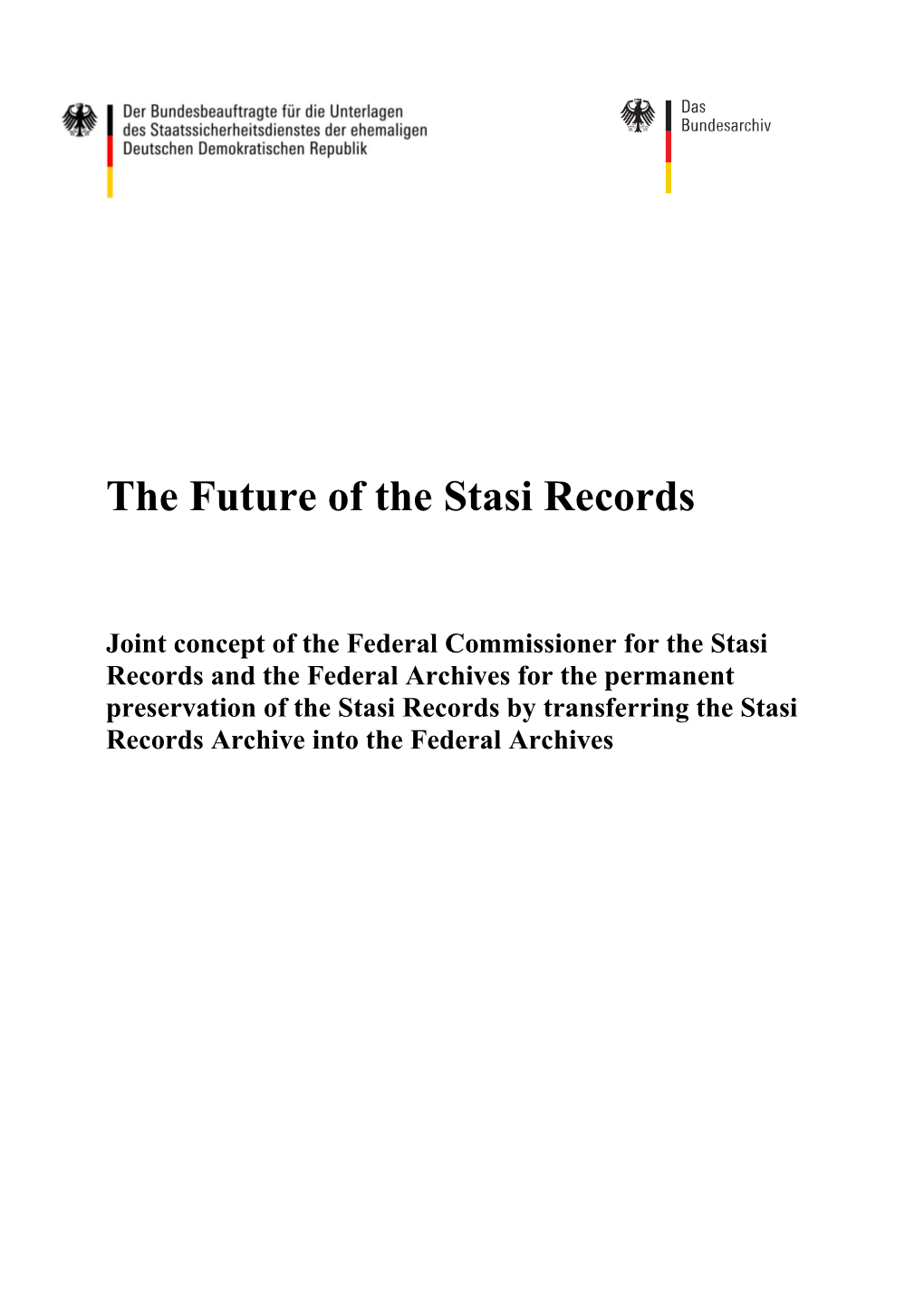 Future of the Stasi Records