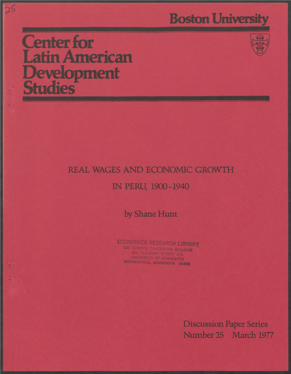 Center for Latin American Development • Studies