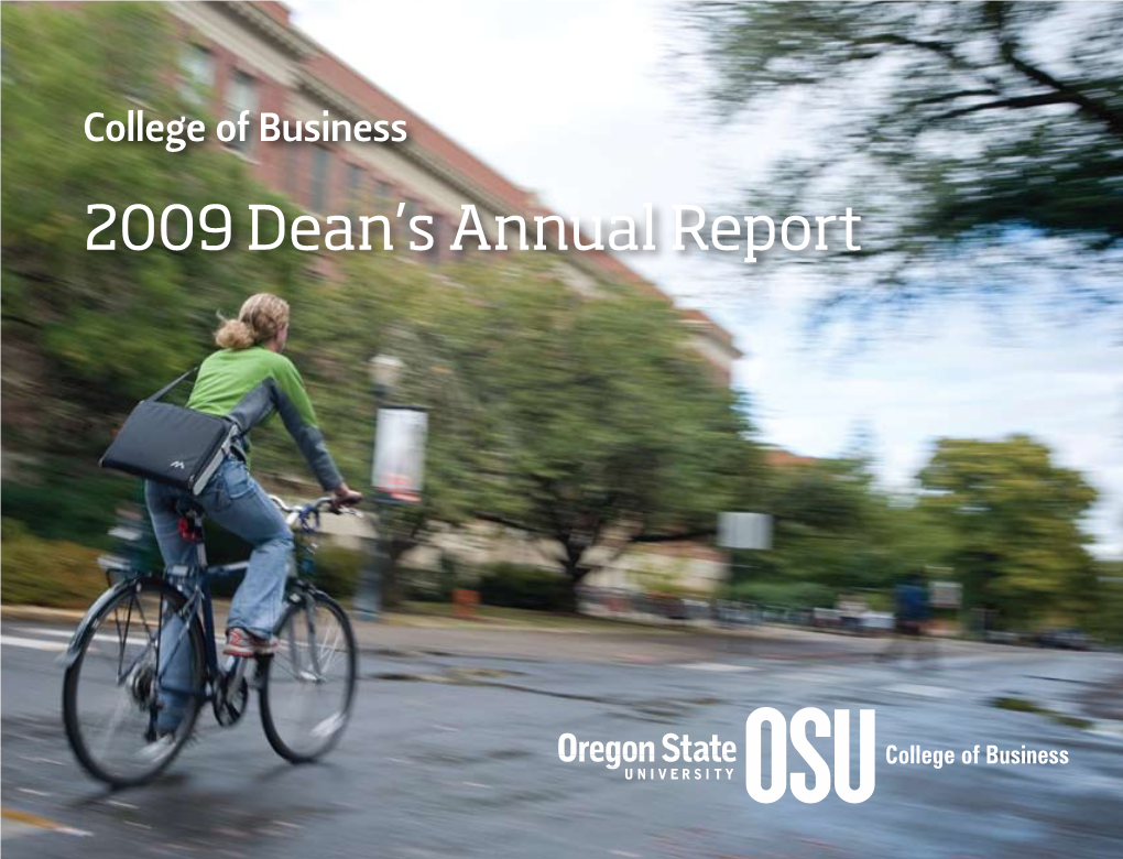 2009 Dean's Annual Report