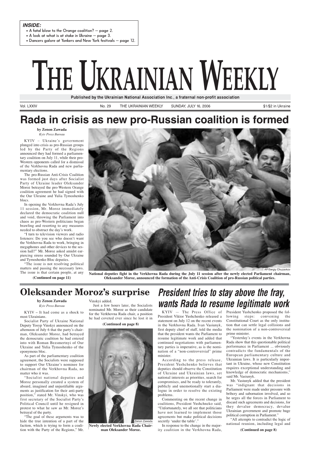 The Ukrainian Weekly 2006, No.29