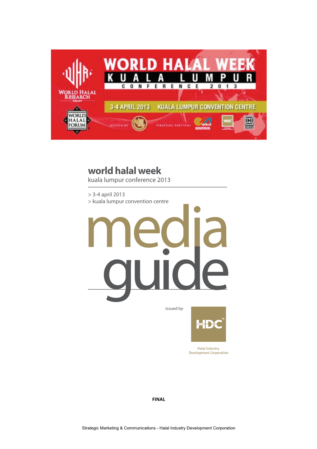 World Halal Week Kuala Lumpur Conference 2013