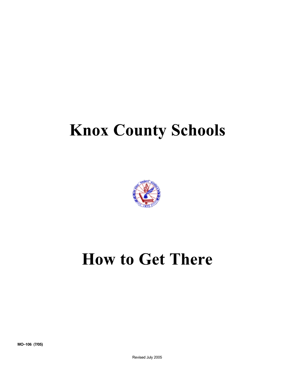 Knox County Schools How to Get There