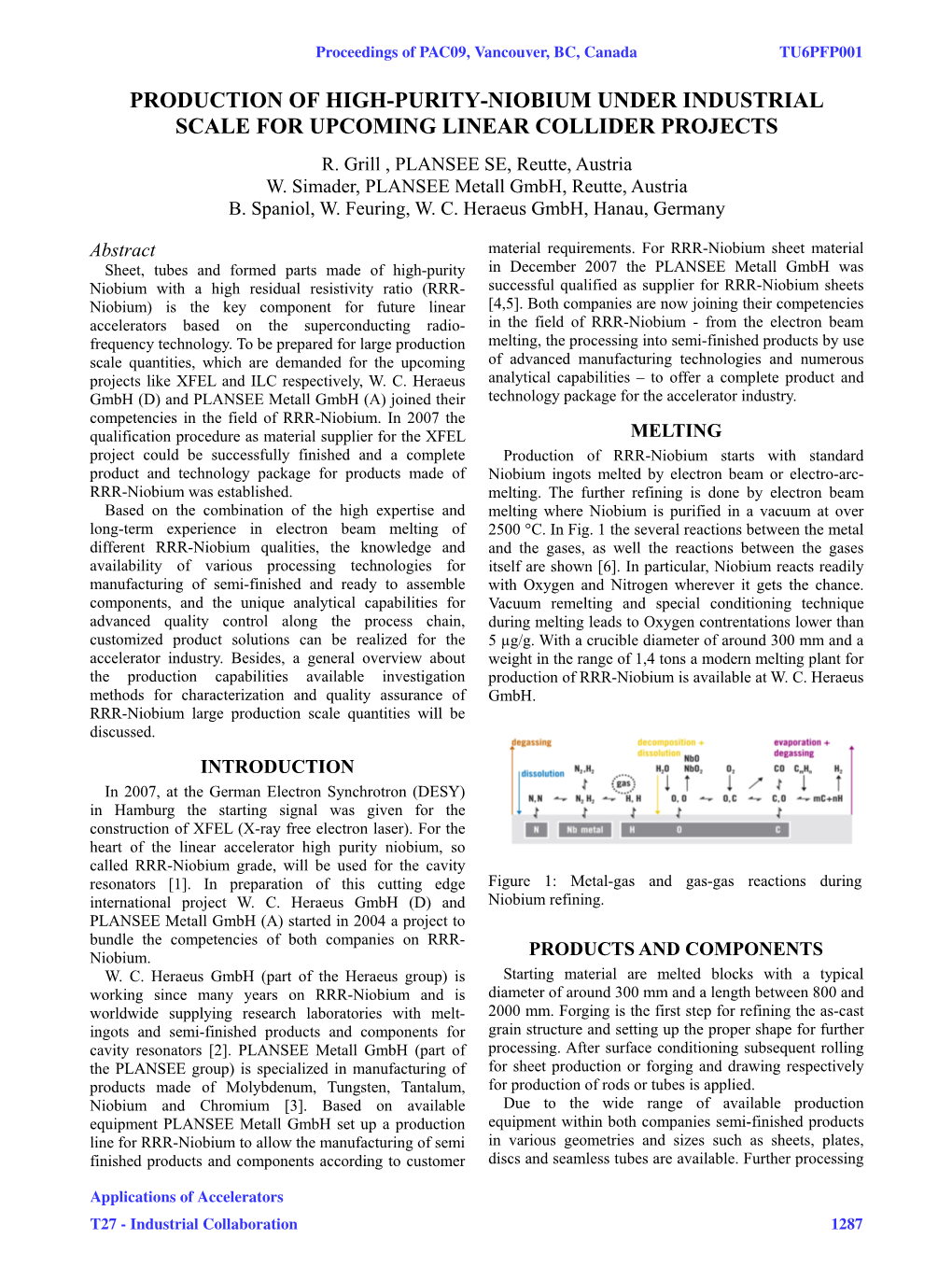 Production of High-Purity-Niobium Under Industrial Scale for Upcoming Linear Collider Projects R