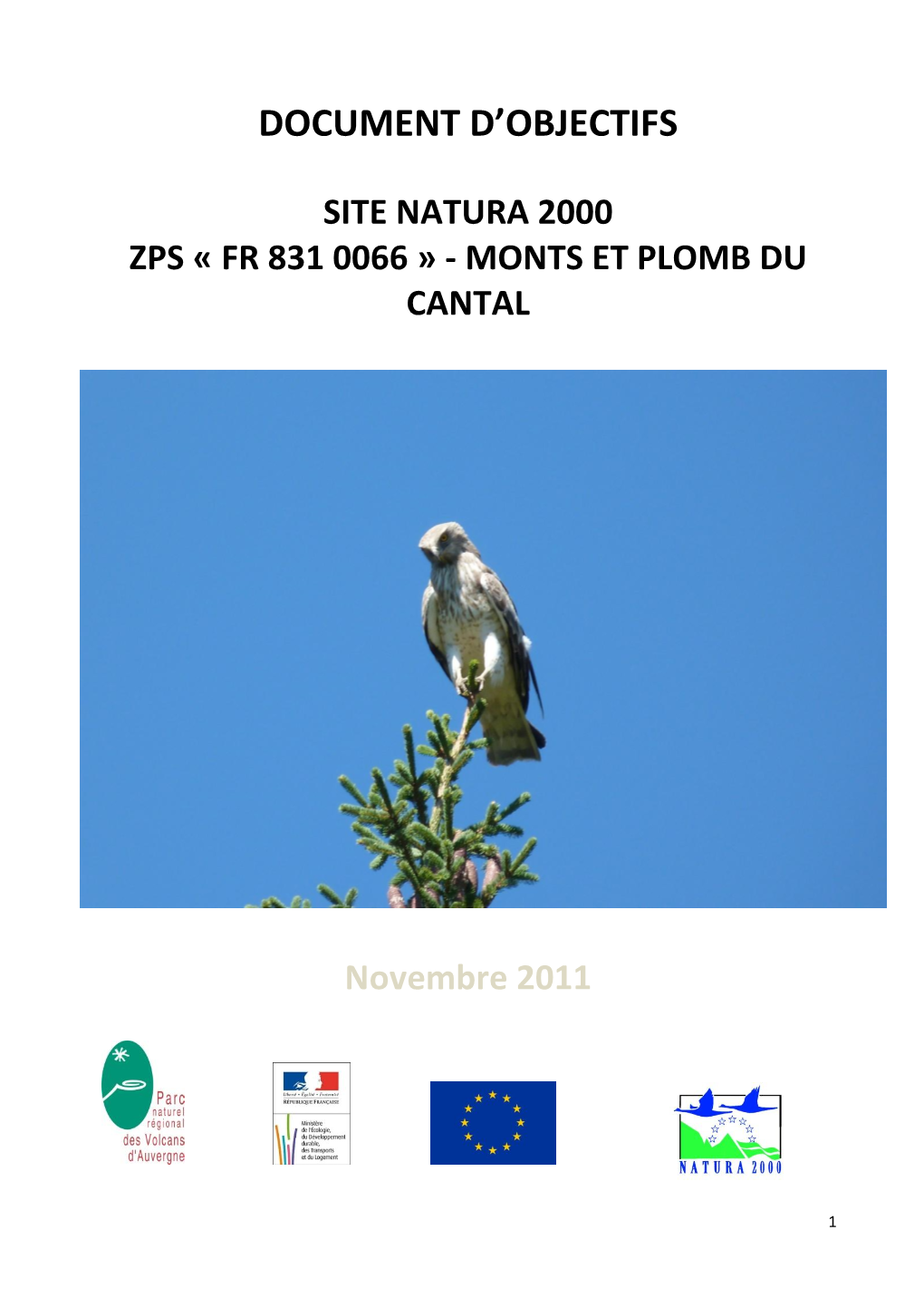 Site Natura 2000 Zps « Fr 831 0066 » - Monts Et Plomb Du Cantal