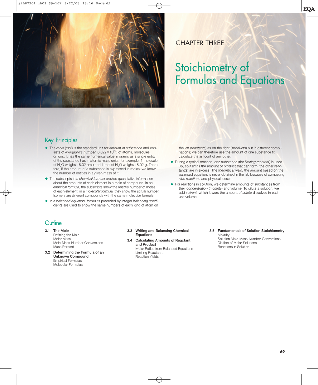 Stoichiometry of Formulas and Equations