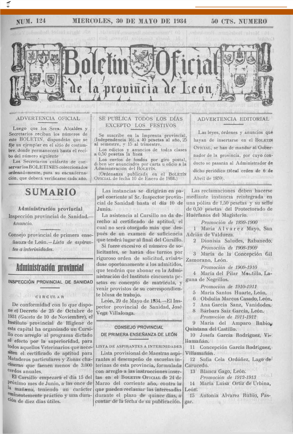 Attoistraclob Pronneíat Que Tendrán Que Abonar En La Admi• 4 María Del Pilar Maiitilla, La• Nistración Del Instituto Cincuenta Pe• Guna De Negrillos