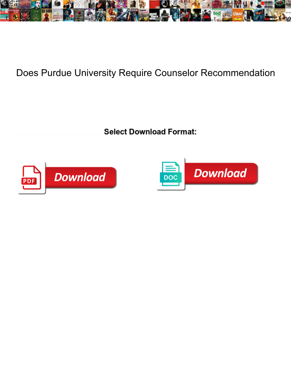 Does Purdue University Require Counselor Recommendation
