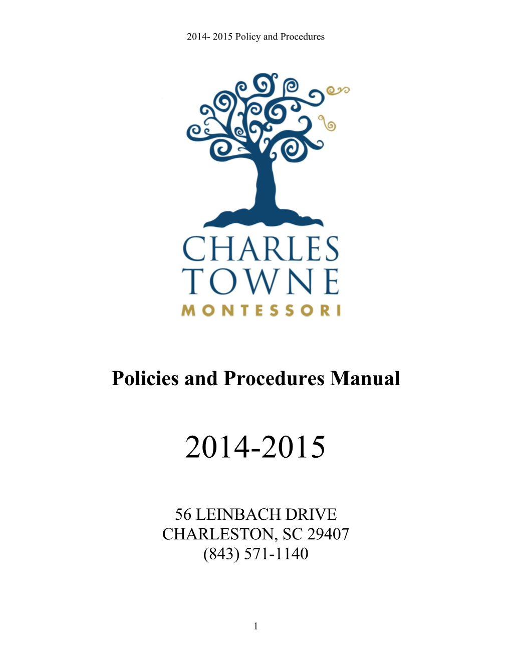 Policies and Procedures Manual