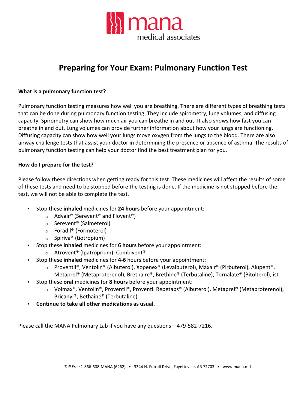 Pulmonary Function Test