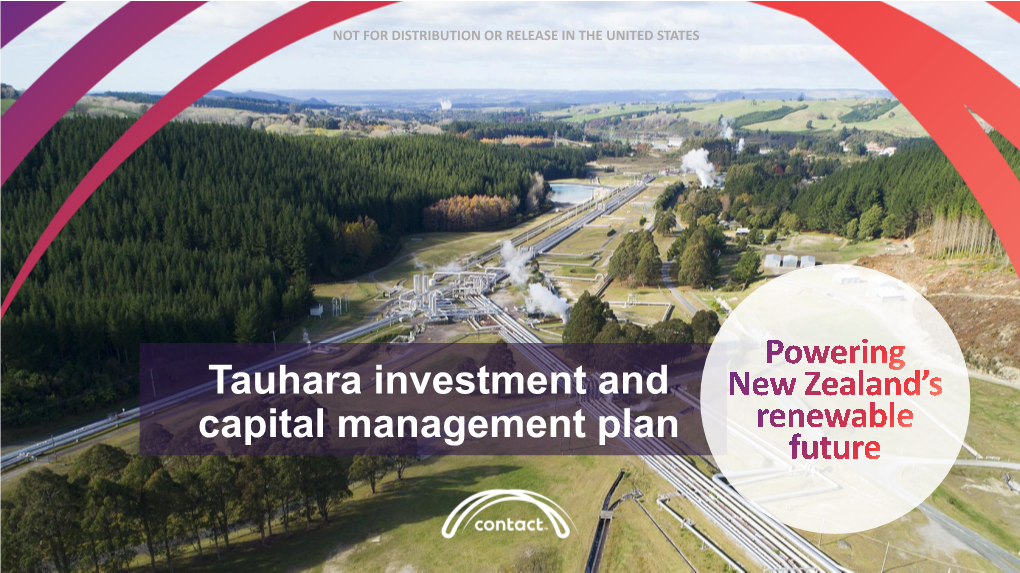 Tauhara Investment and Capital Management Plan