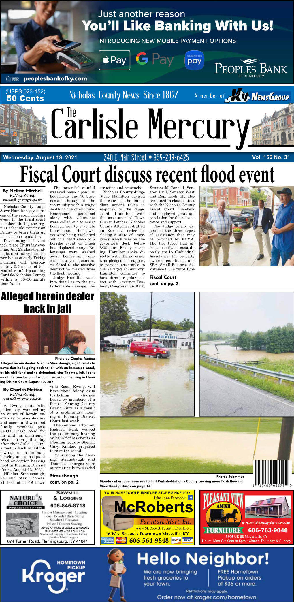 Fiscal Court Discuss Recent Flood Event