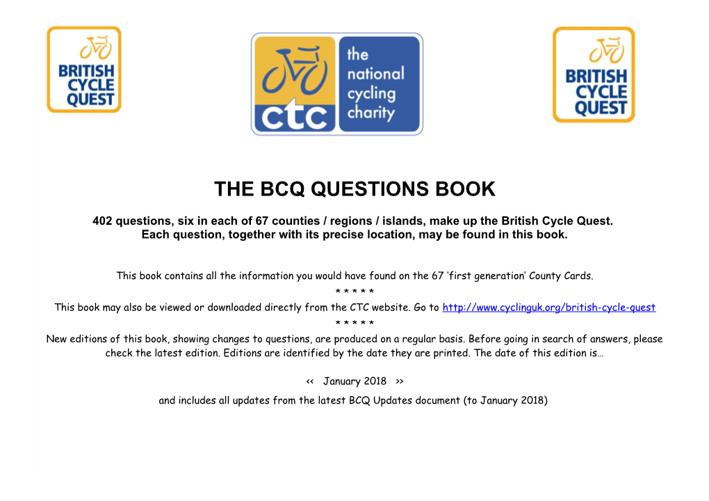 The Bcq Questions Book