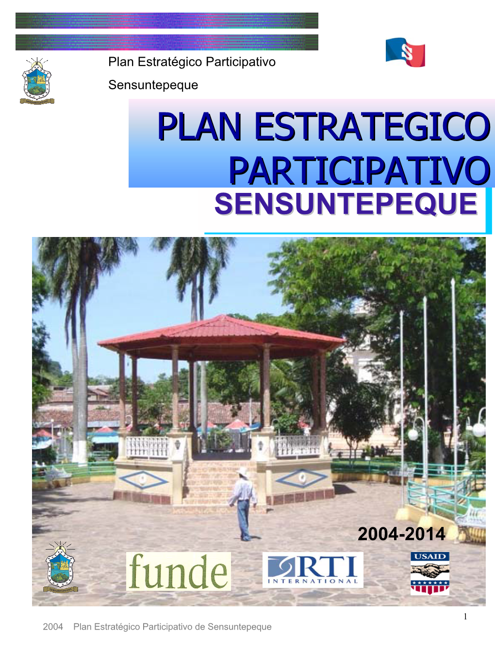 Plan Estrategico Participativo De Sensuntepeque