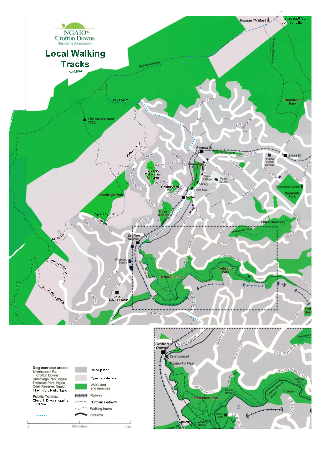 Walking Tracks Map Update 2018