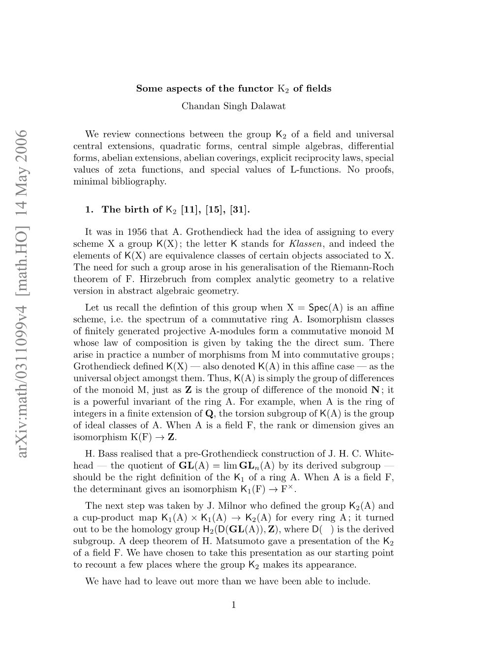 Arxiv:Math/0311099V4 [Math.HO] 14 May 2006 Hoe Ff Izbuhfo Ope Nltcgoer Oa to Geometry Analytic Ri Geometry