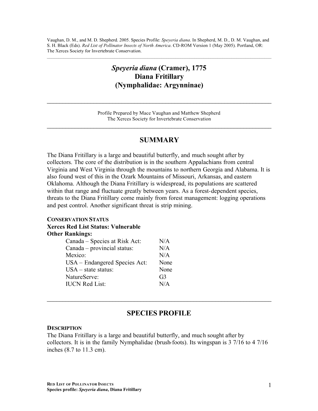 Profile for Diana Fritillary, Speyeria Diana