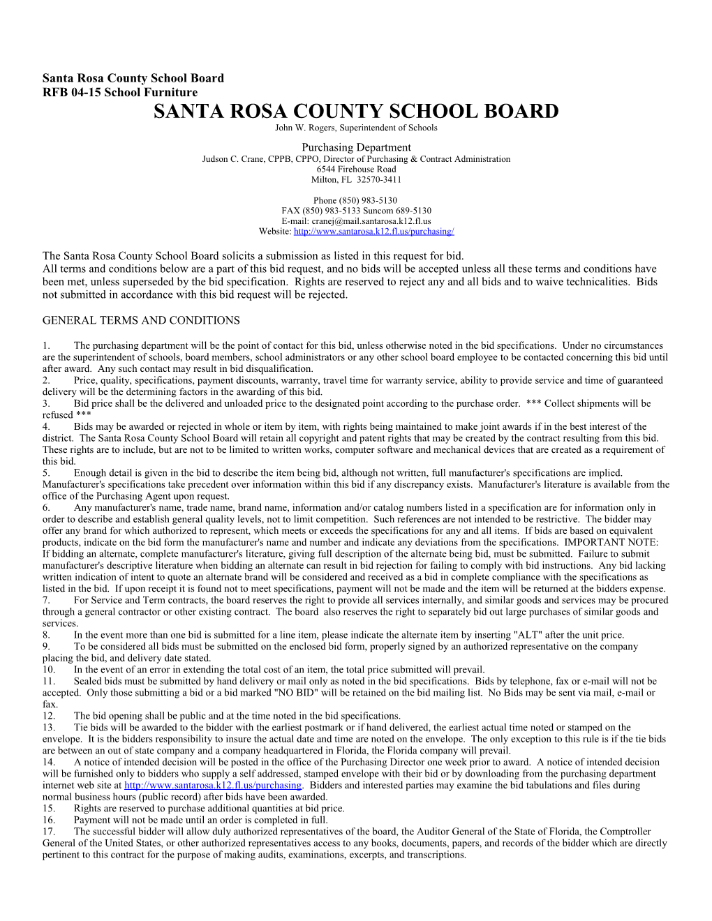 Santa Rosa County School Board s3