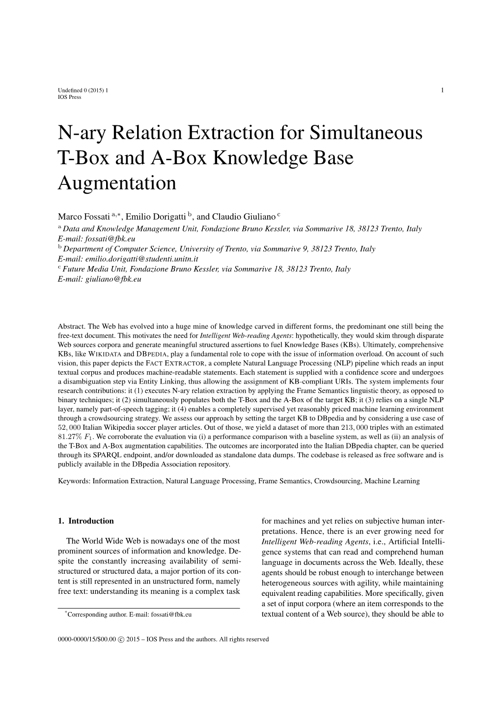 N-Ary Relation Extraction for Simultaneous T-Box and A-Box Knowledge Base Augmentation