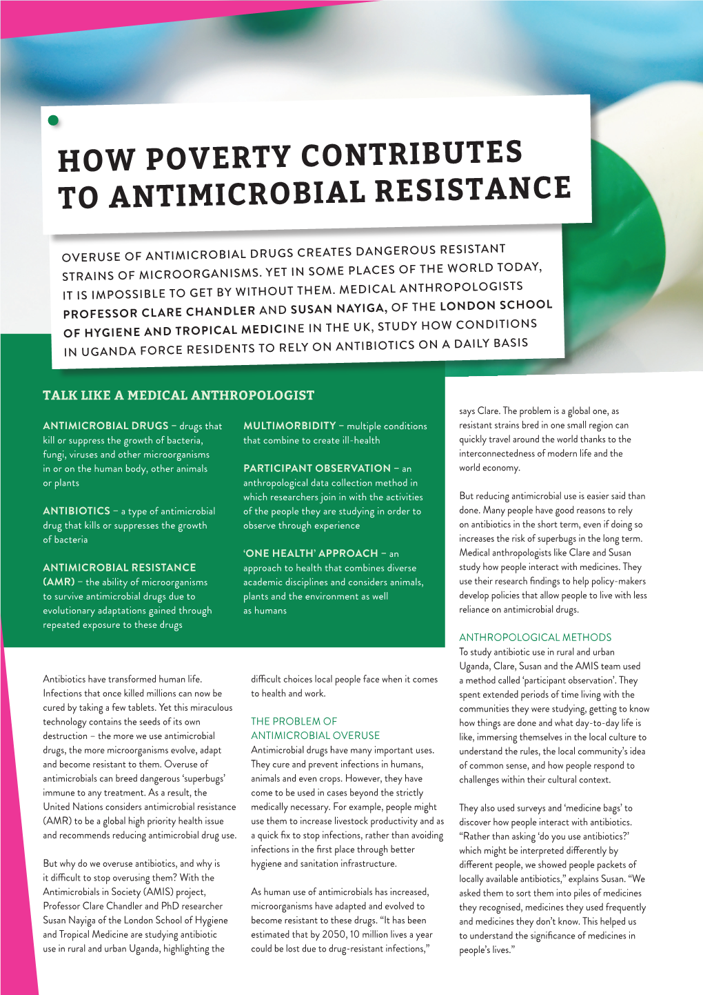 How Poverty Contributes to Antimicrobial Resistance