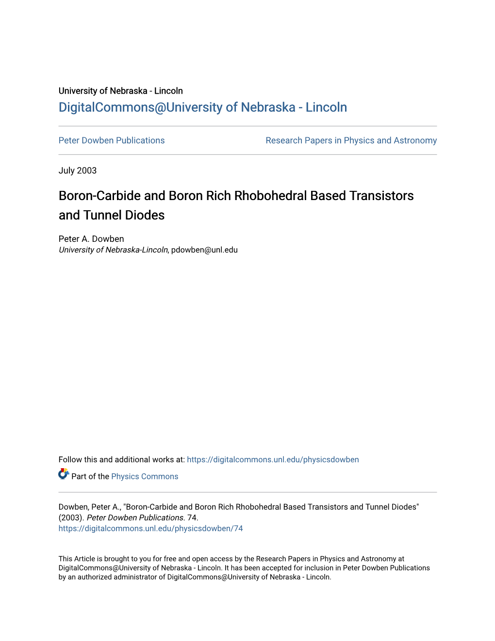 Boron-Carbide and Boron Rich Rhobohedral Based Transistors and Tunnel Diodes