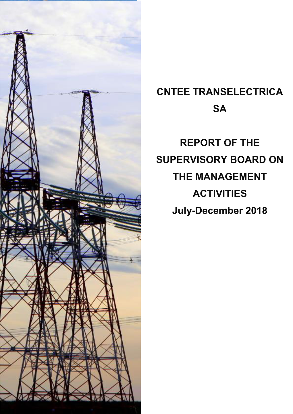 Cntee Transelectrica Sa Report of the Supervisory