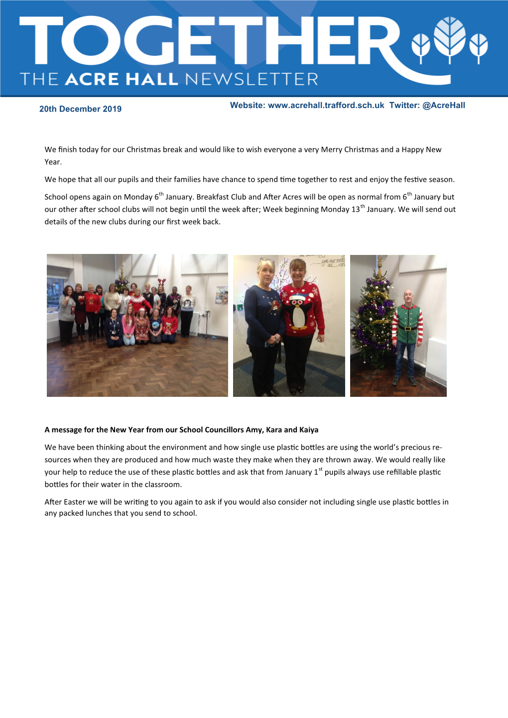 Newsletter 20.12.2019