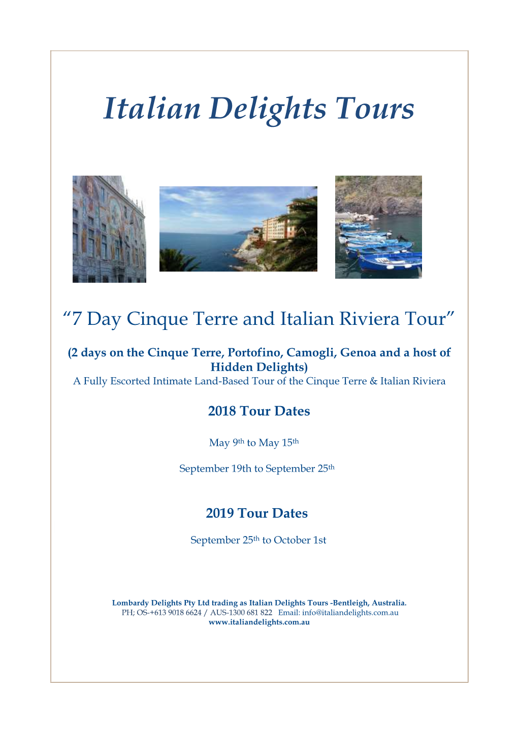 Italian Delights Tours