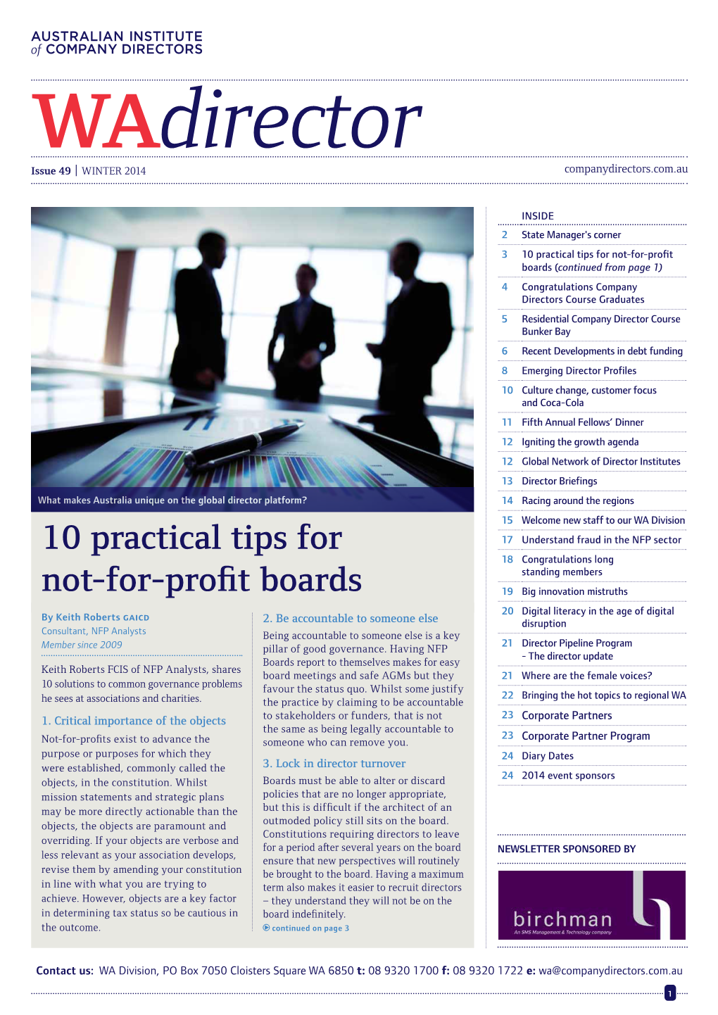 10 Practical Tips for Not-For-Profit Boards