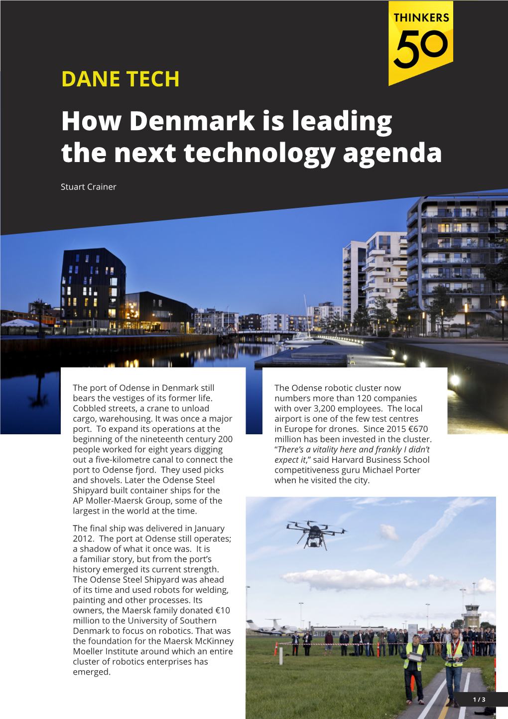 How Denmark Is Leading the Next Technology Agenda