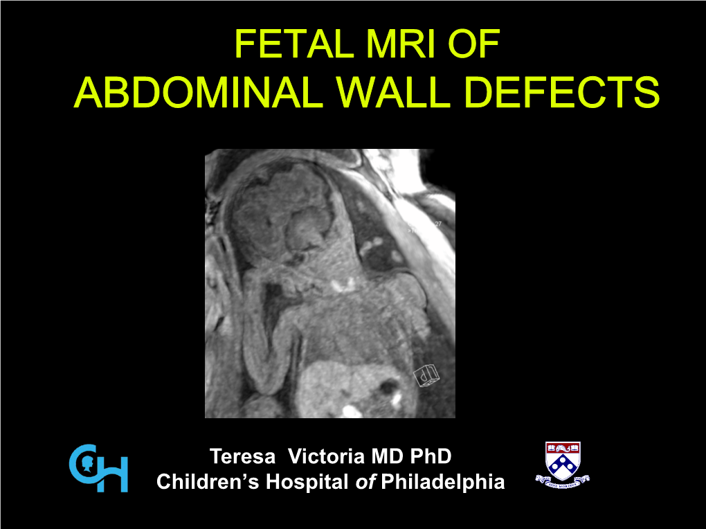 Abdominal Wall Defects